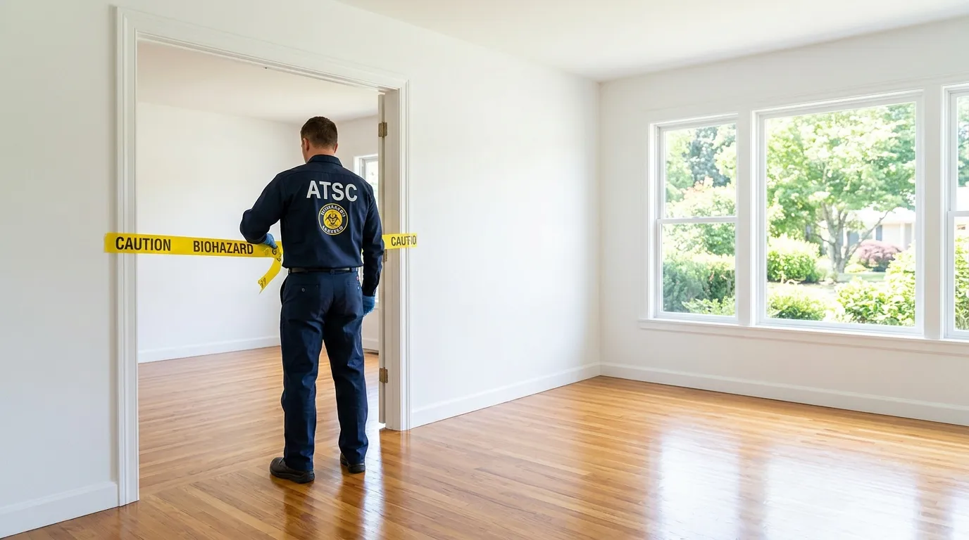 Certified biohazard cleanup crew performing Crime Scene Cleanup in Ogontz